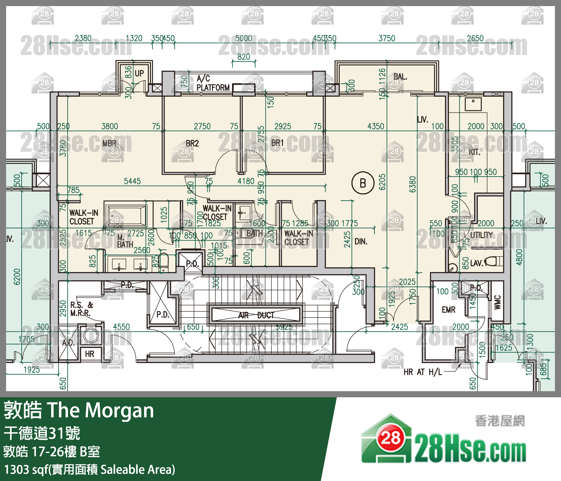 敦皓 敦皓 17樓 B室 平面圖