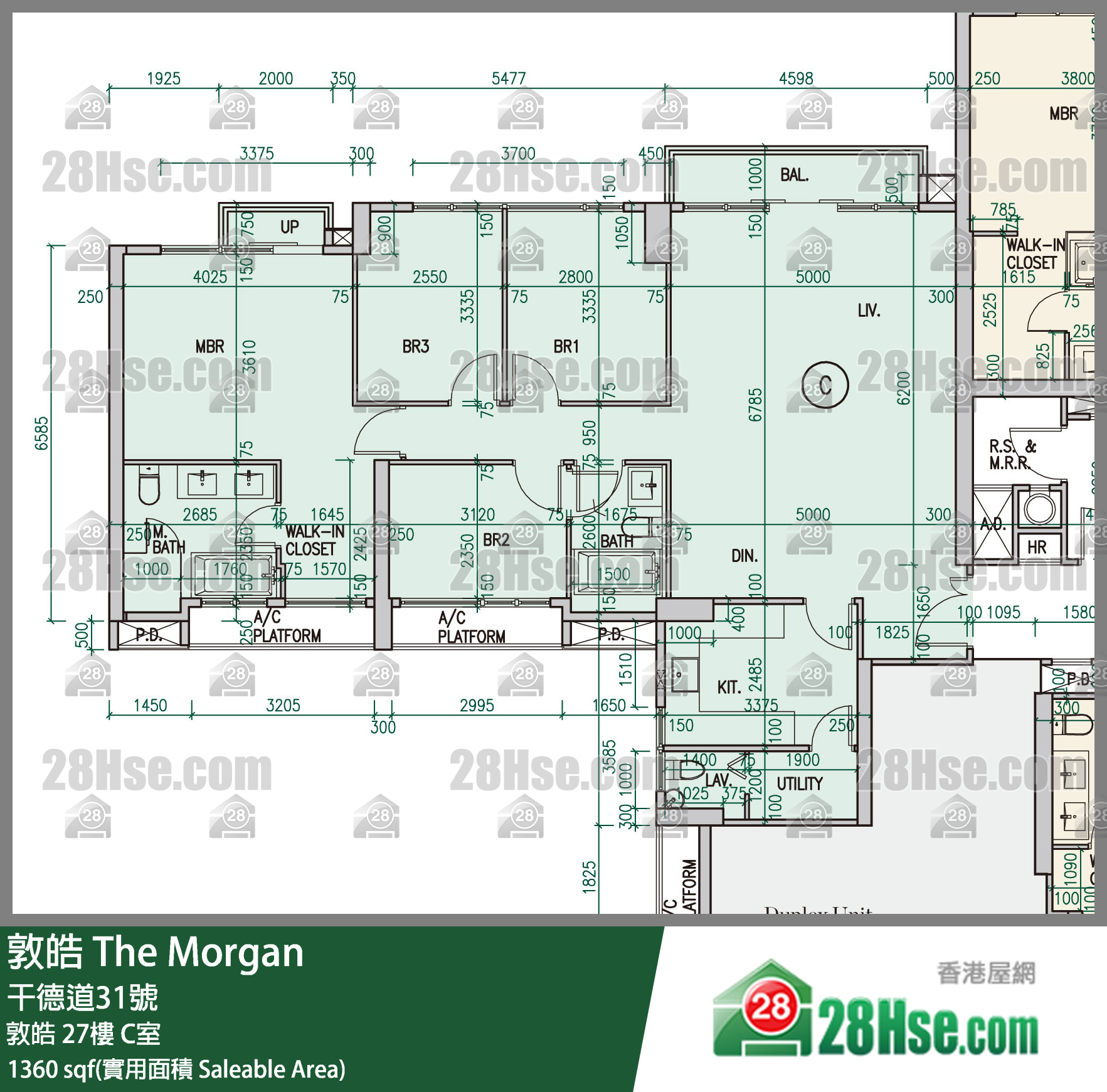 敦皓 敦皓27樓 C室 平面圖