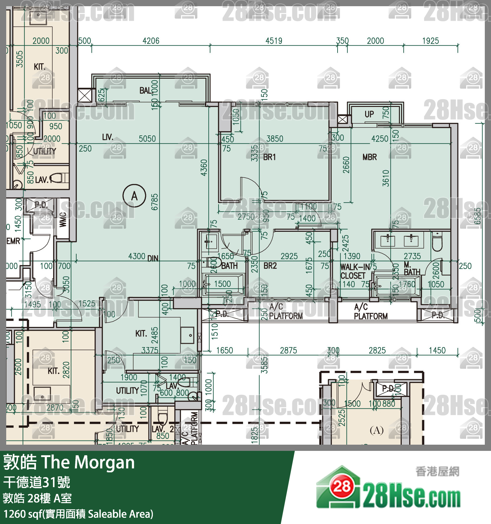 敦皓 敦皓 28樓 A室 平面圖