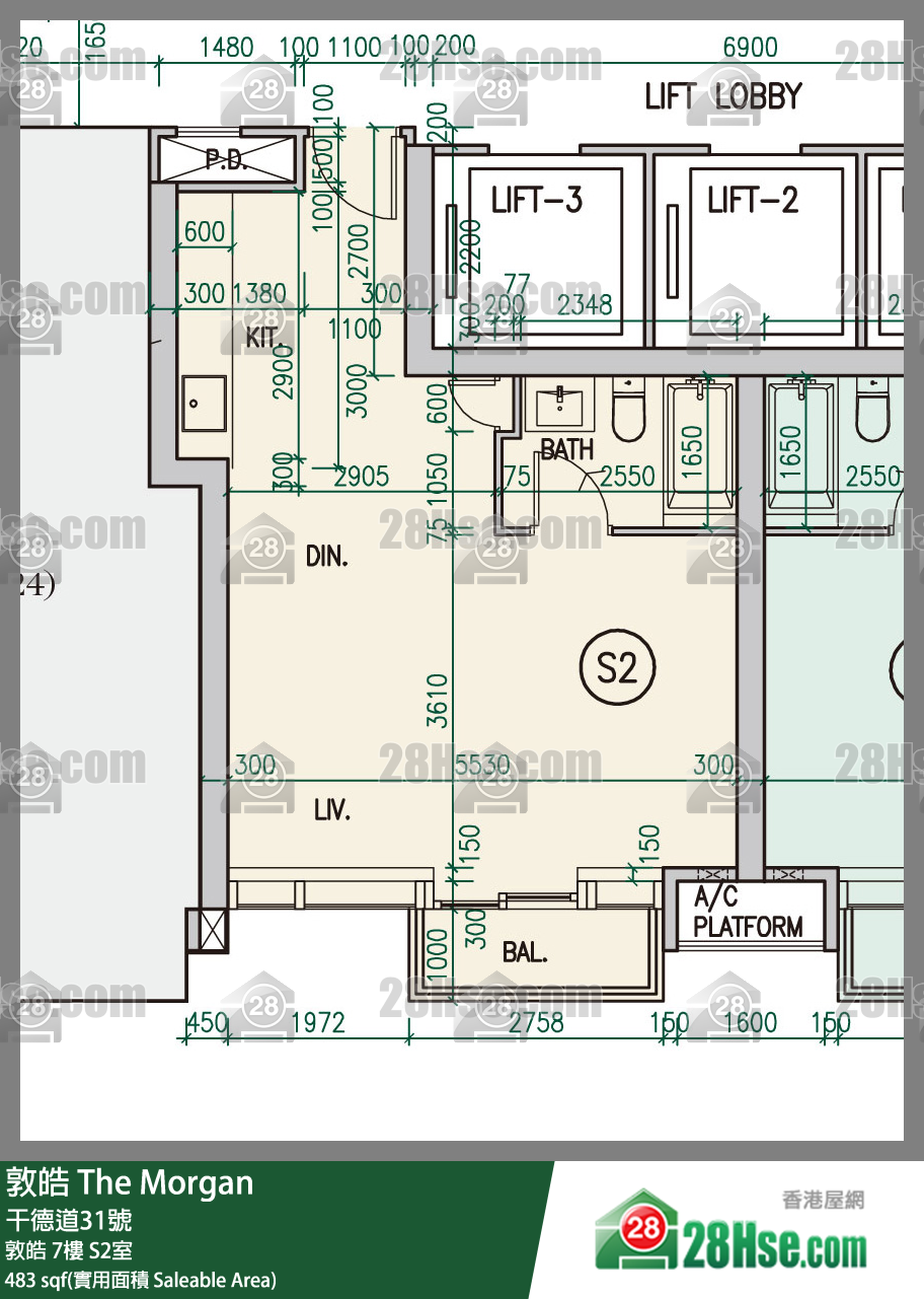 敦皓 敦皓7樓 S2室 平面圖