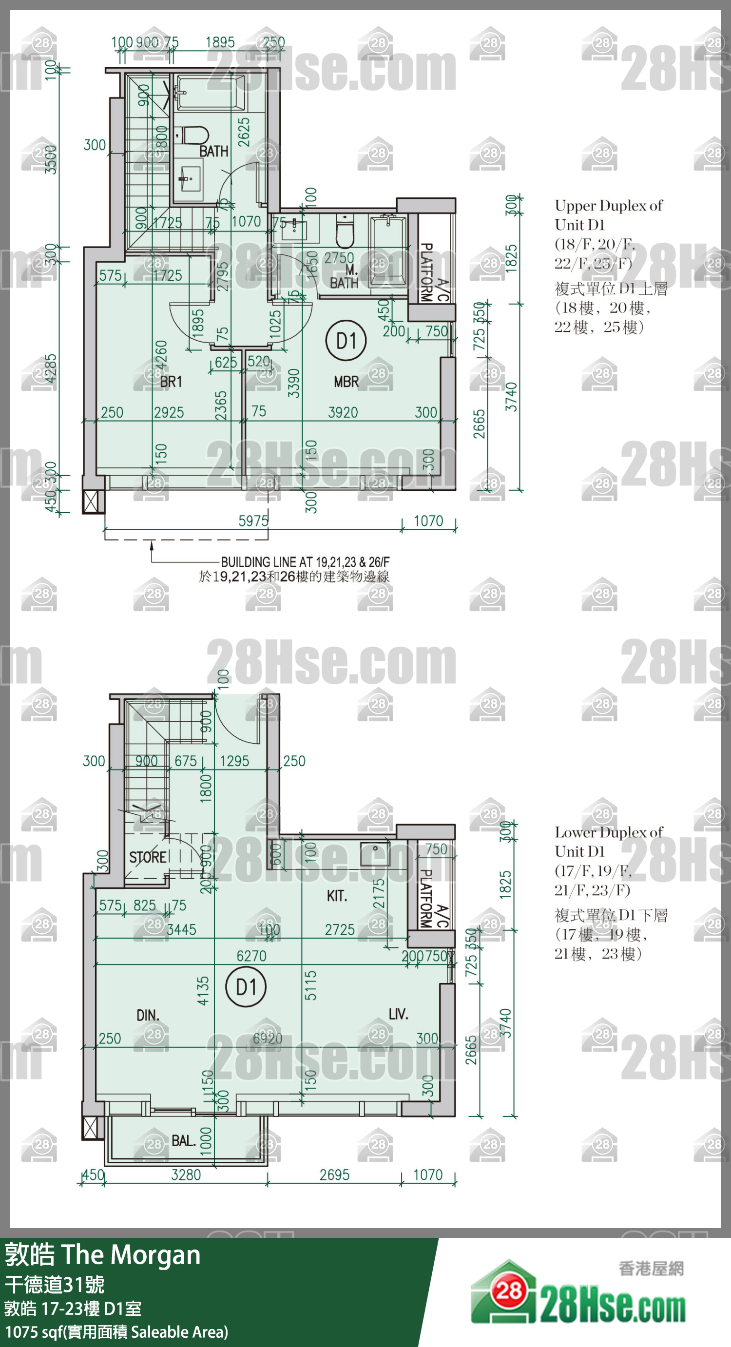 敦皓 敦皓23樓 D1室 平面圖