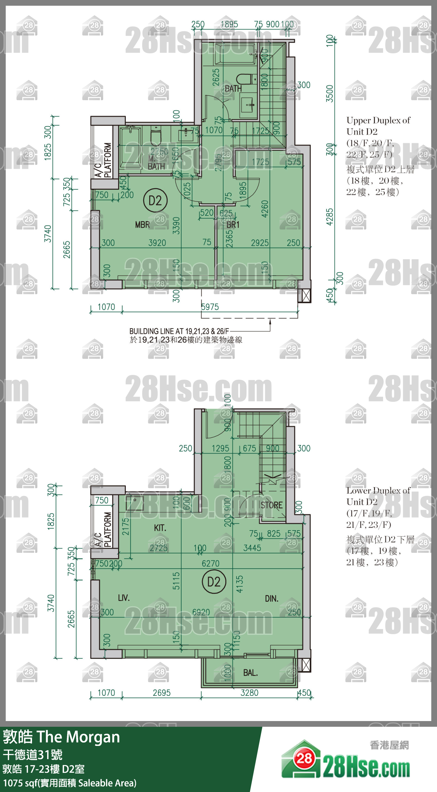 敦皓 敦皓19樓 D2室 平面圖