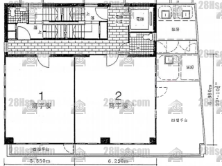 威基商業中心 4-24樓 平面圖