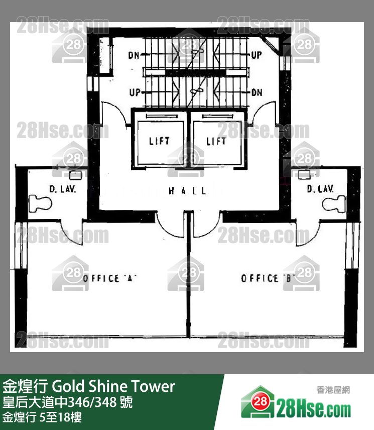 金煌行 5-18楼 平面图