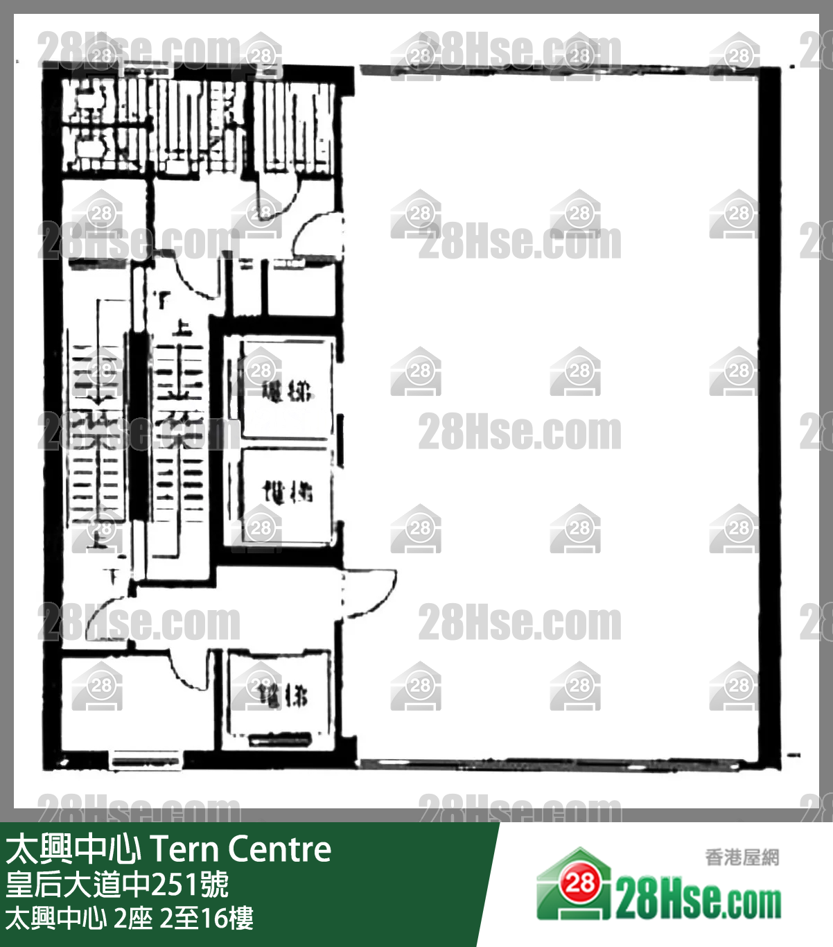 太兴中心 2座 2-16楼 平面图