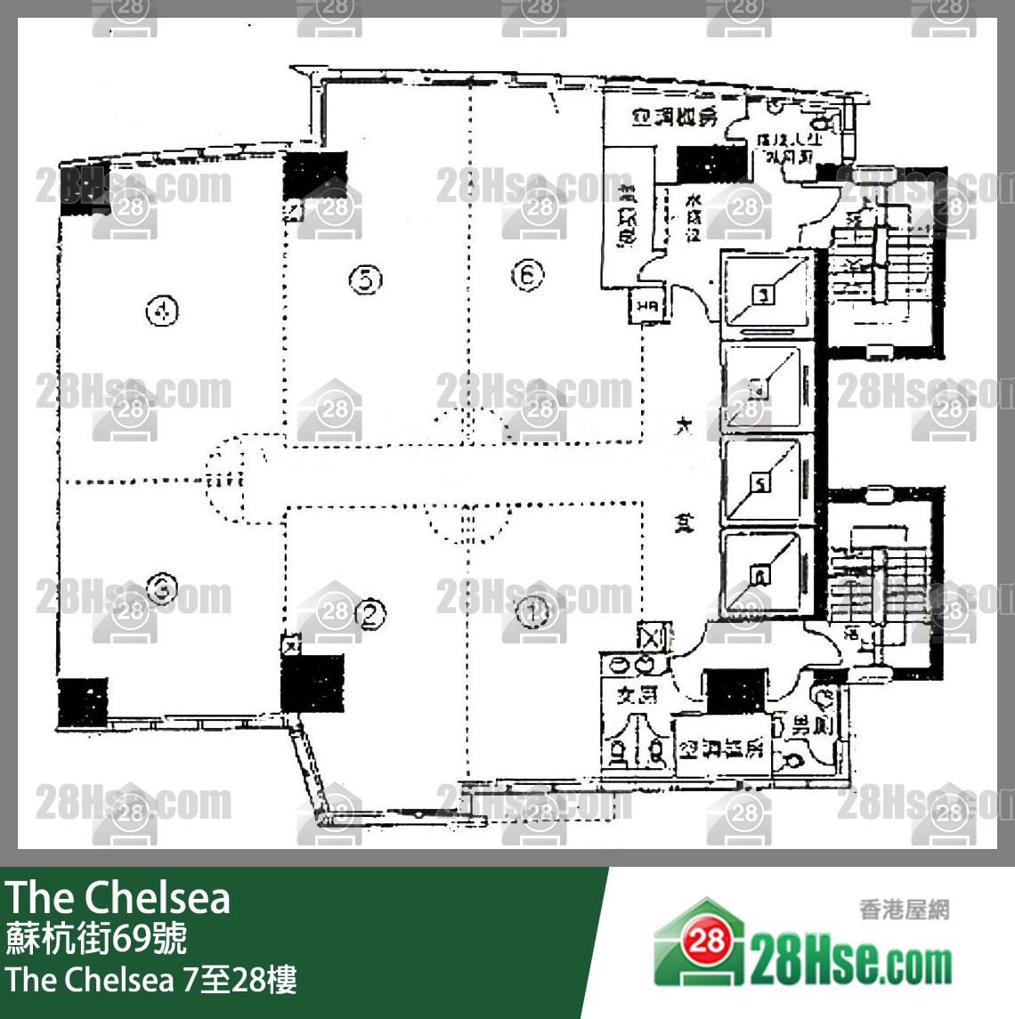 The Chelsea 7-28楼 平面图