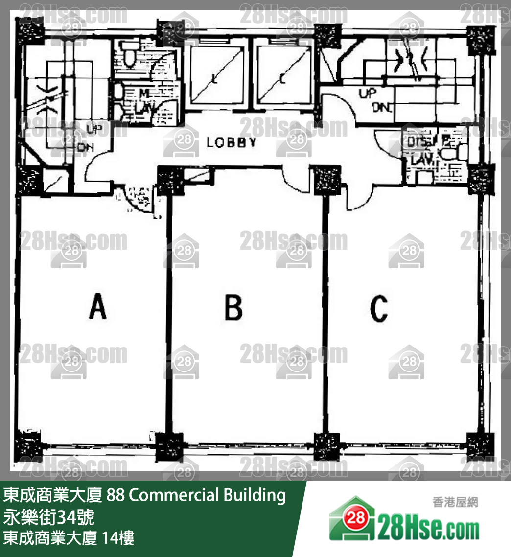 東成商業大廈 14樓 平面圖
