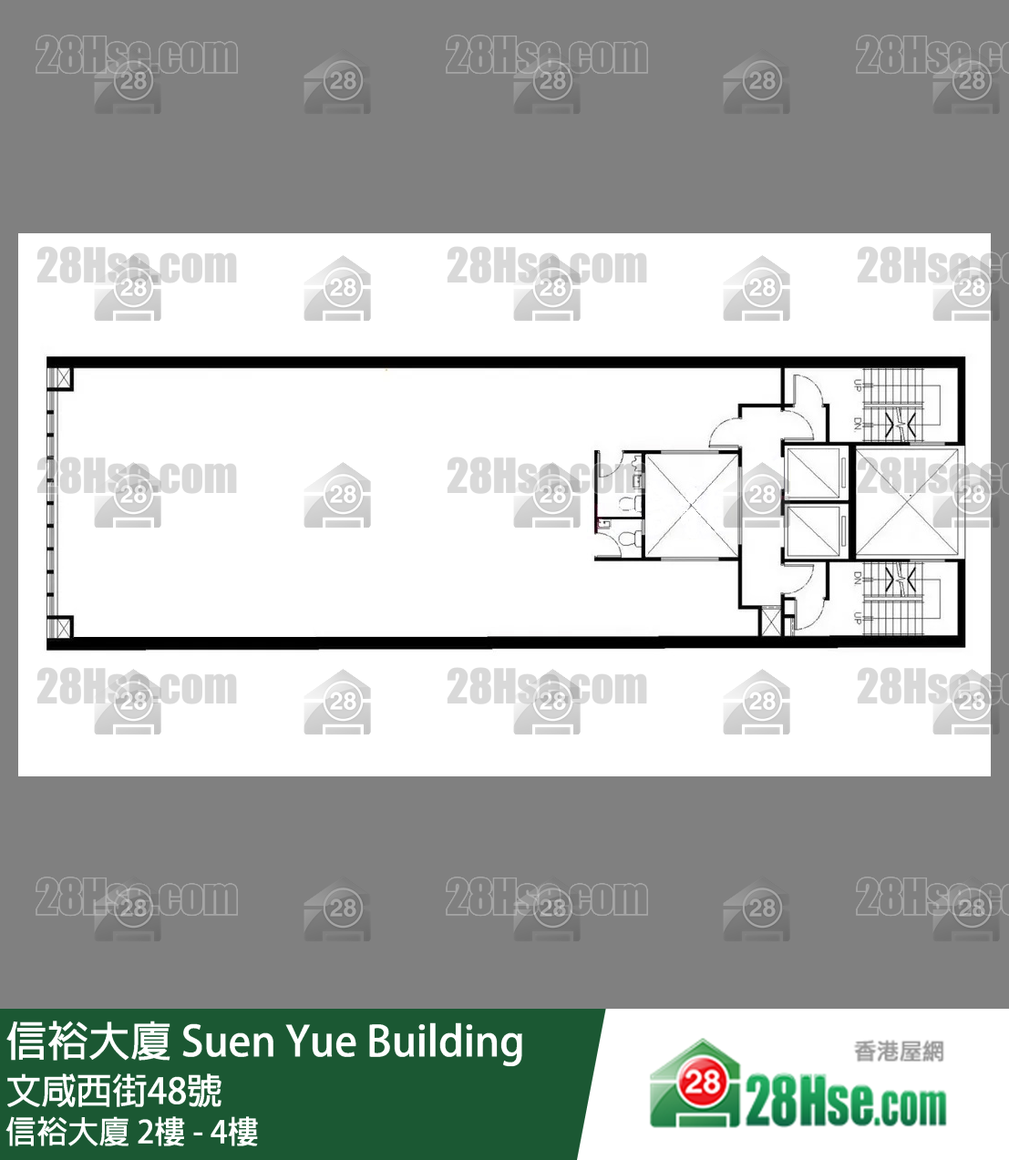 信裕大厦 2楼 - 4楼 平面图