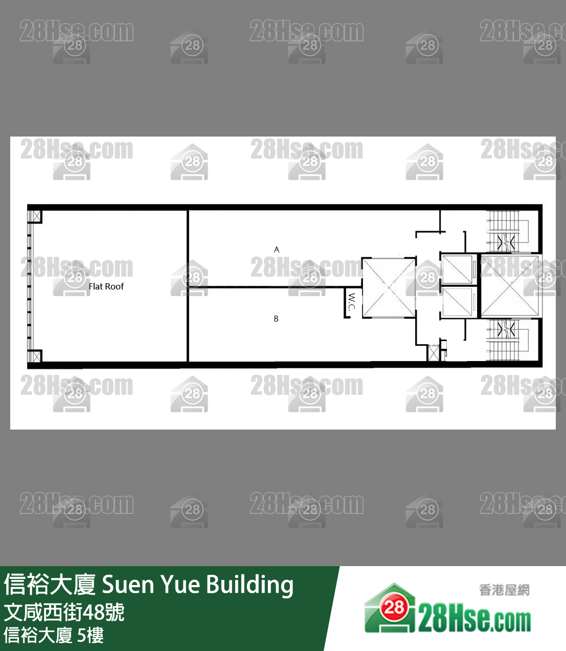 信裕大厦 5楼 平面图