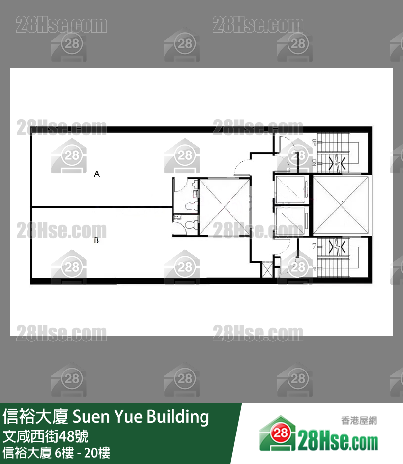 信裕大厦 6楼 - 20楼 平面图
