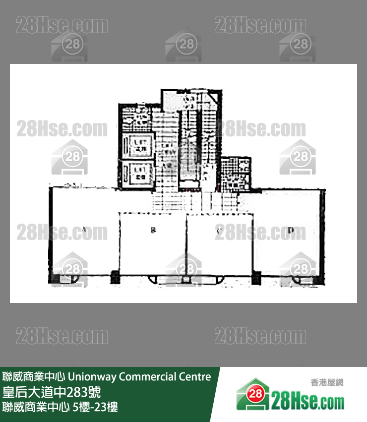聯威商業中心 5櫻-23樓 平面圖