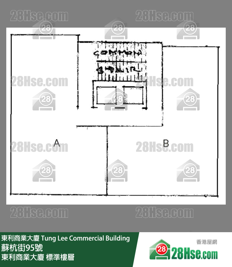 東利商業大廈 標準樓層 平面圖