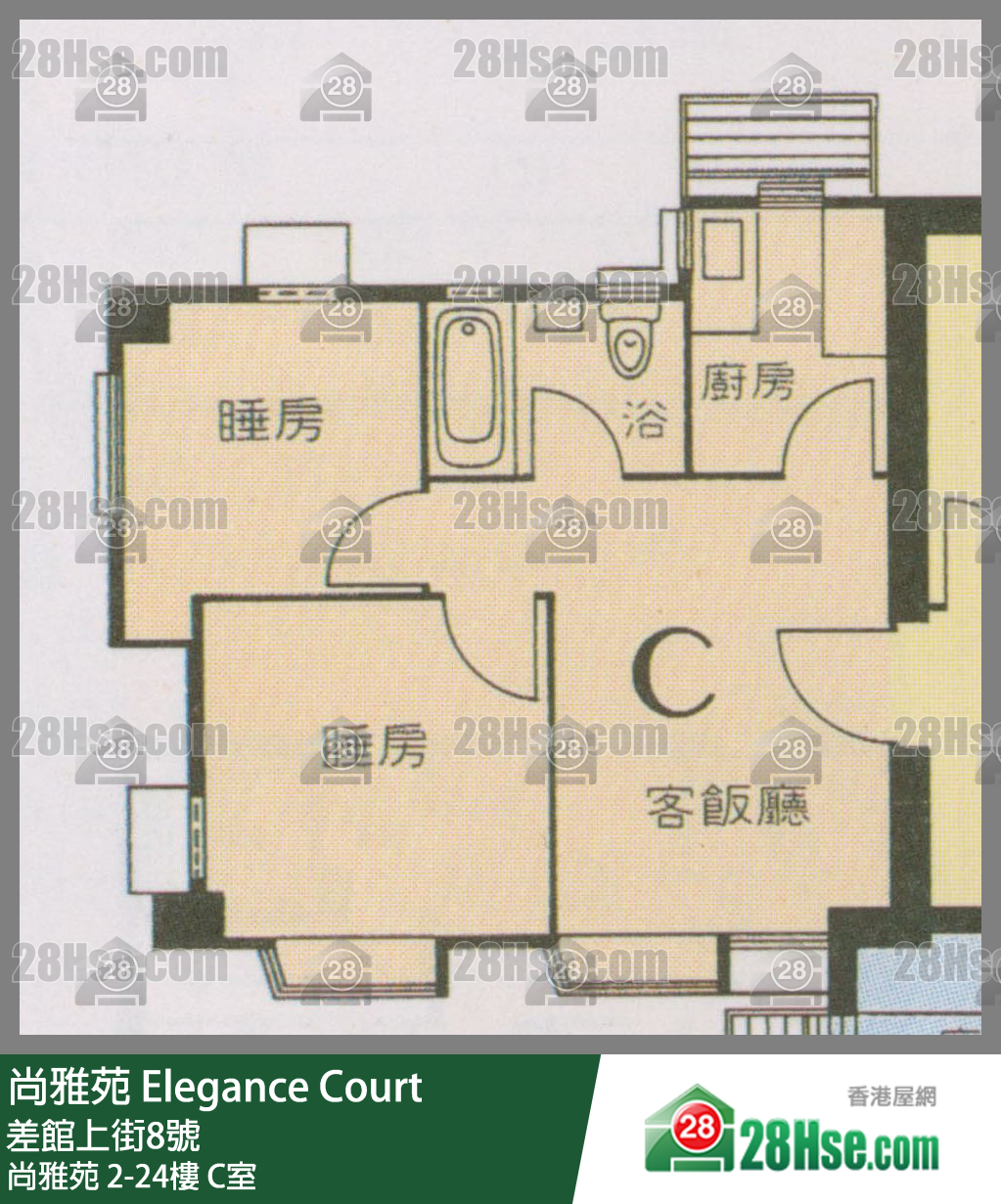 尚雅苑 尚雅苑2楼 C室 平面图