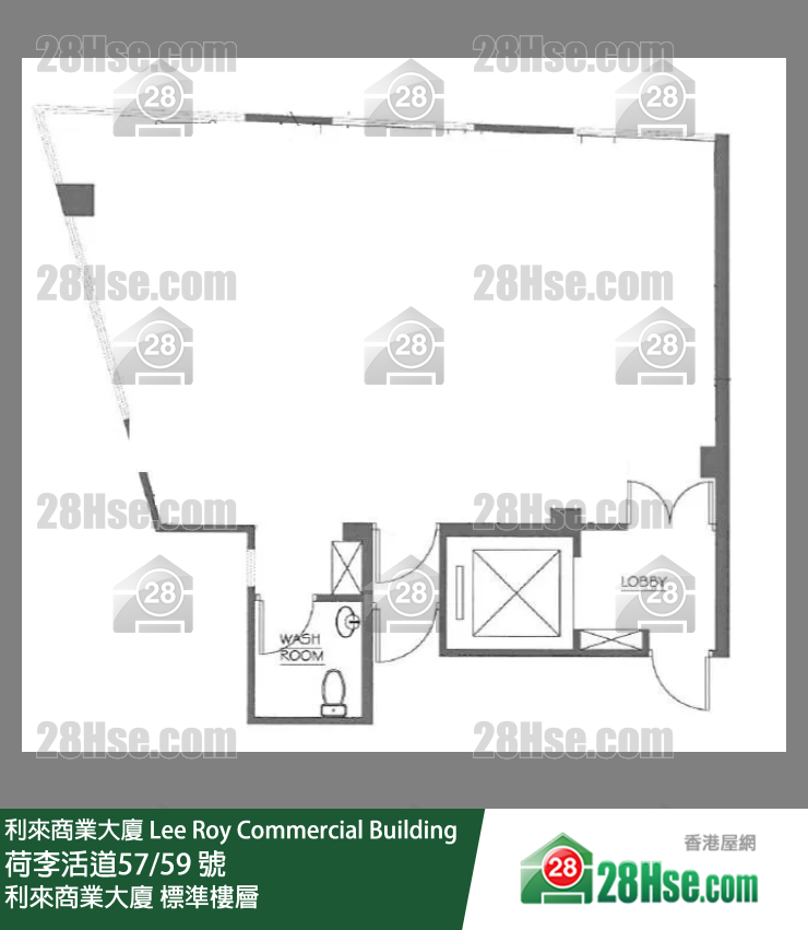 利來商業大廈 標準樓層 平面圖