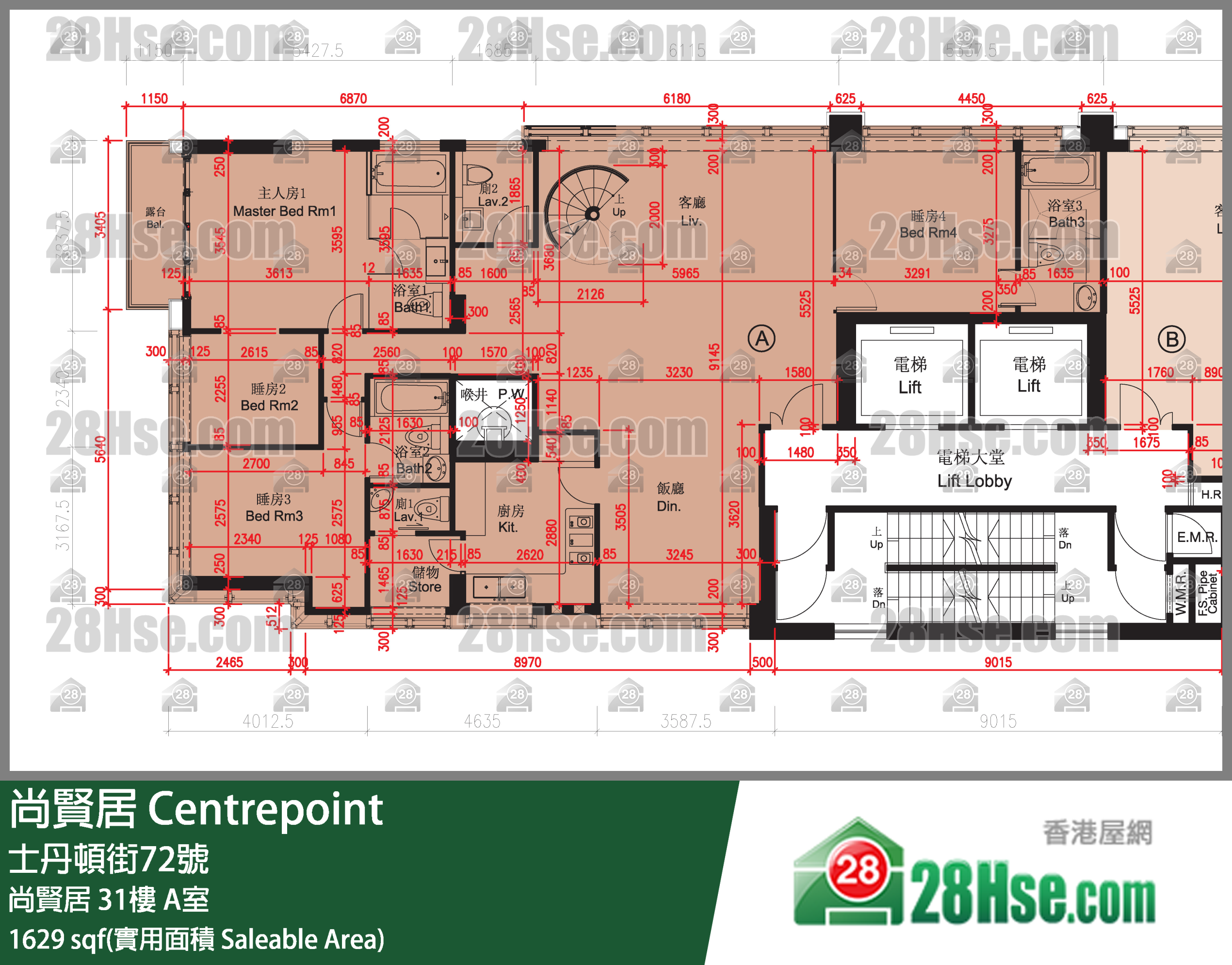 尚贤居 尚贤居 31楼 A室 平面图