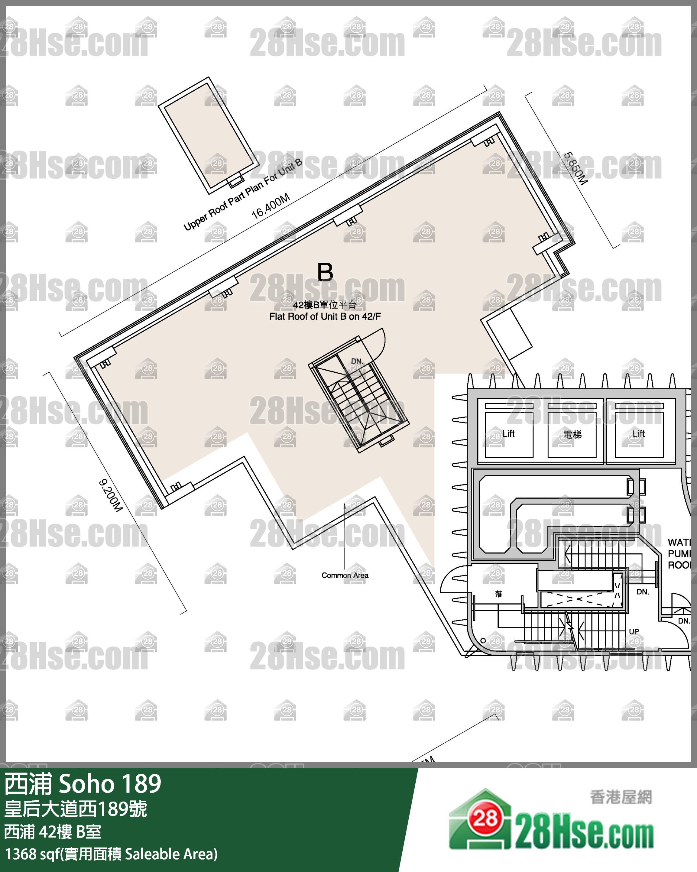 西浦 西浦42樓 B室 平面圖