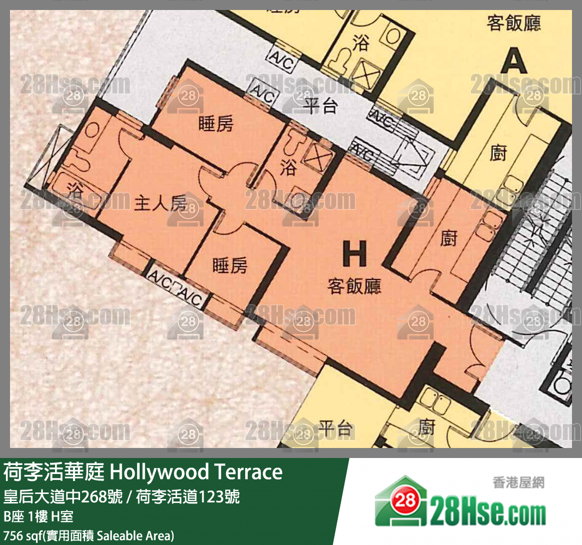 Hollywood Terrace Unit FloorPlan (Provided by 28Hse) Hollywood Terrace Unit FloorPlan (Provided by 28Hse)
