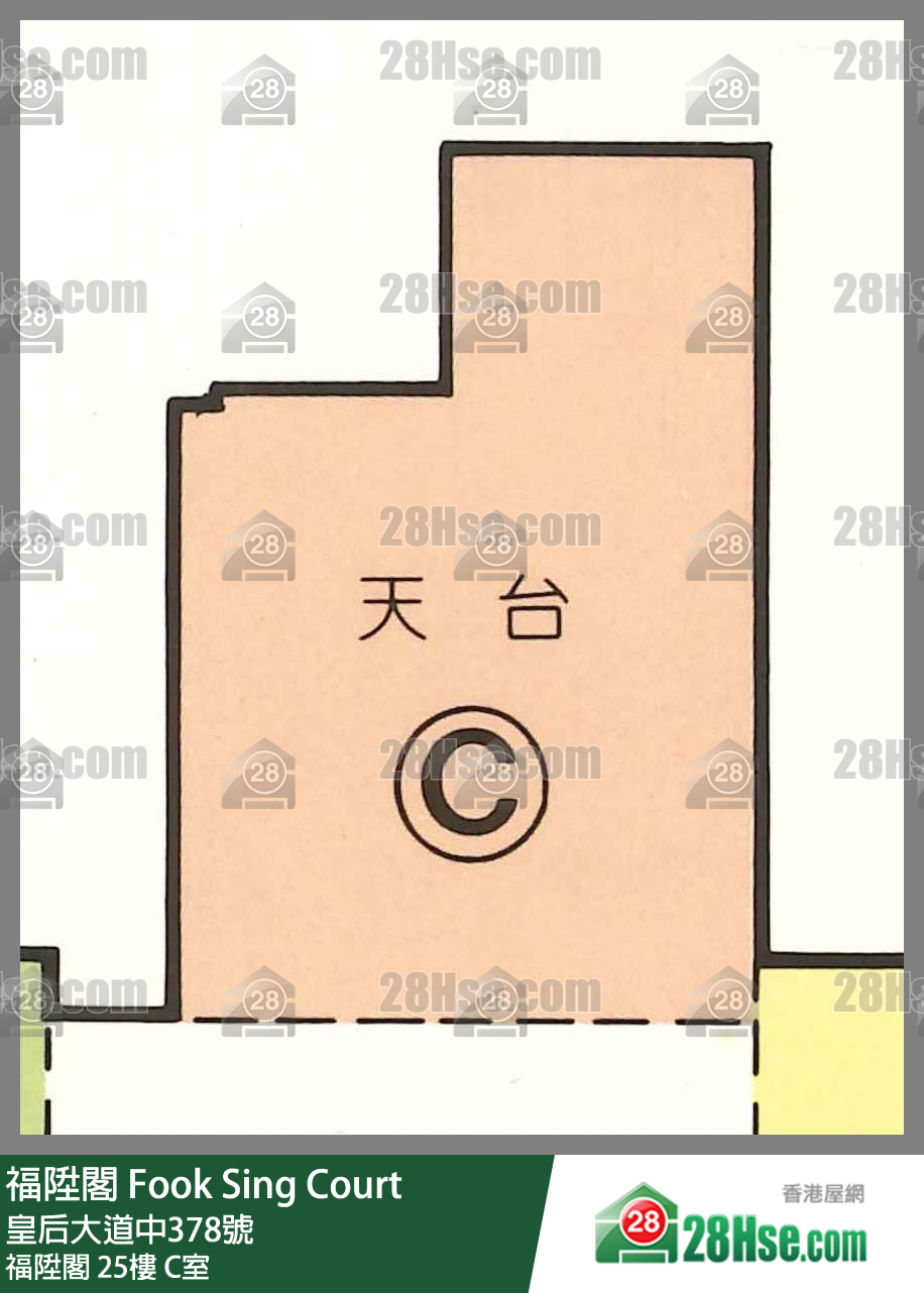 福陞閣 福陞閣25樓 C室 平面圖