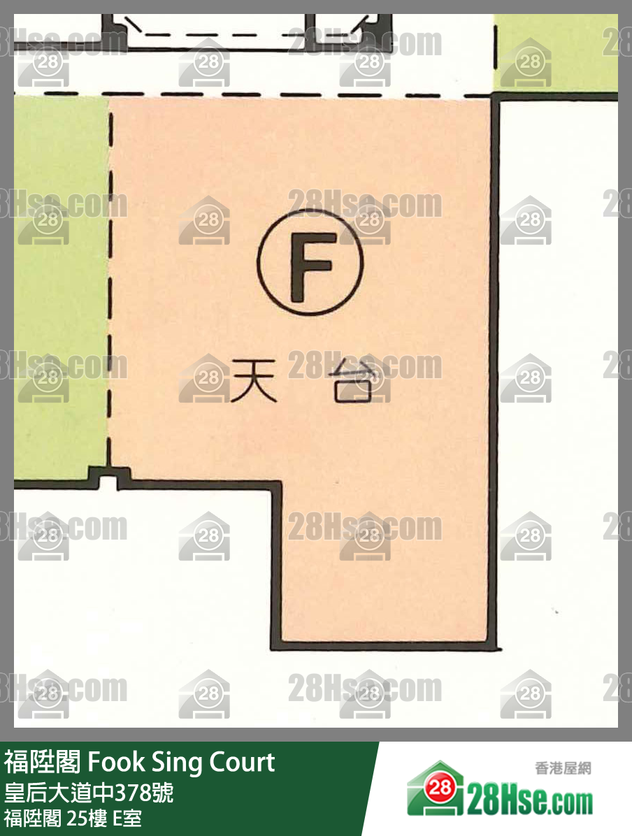 福陞閣 福陞閣 25樓 E室 平面圖