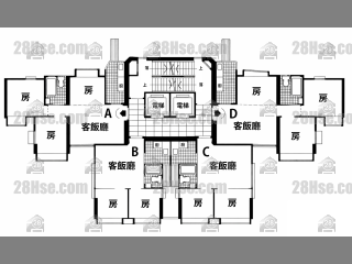 金裕大厦 2-27楼 平面图