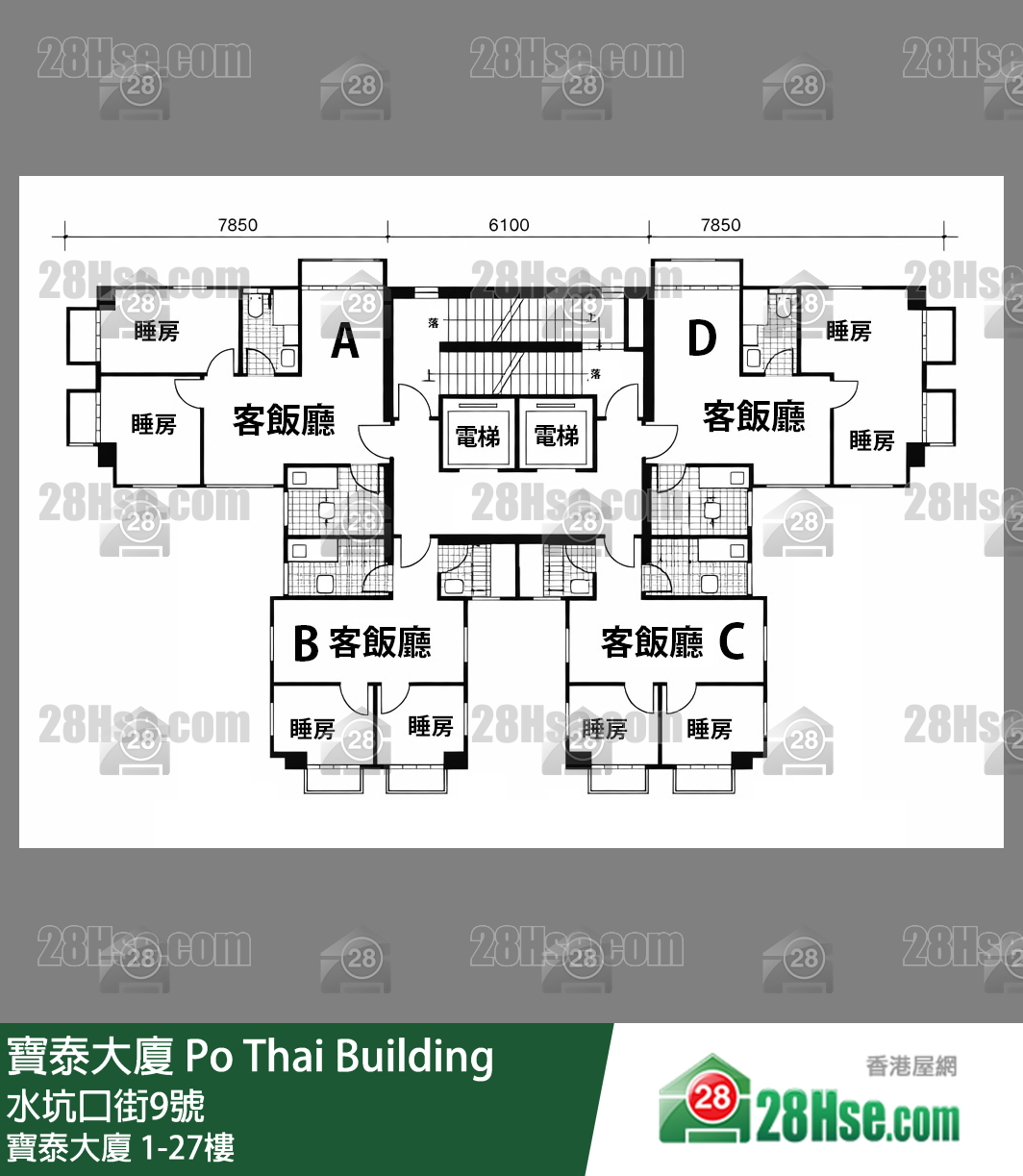 Po Thai Building Floor FloorPlan (Provided by 28Hse)