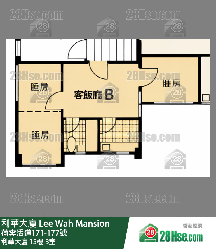 利华大厦 利华大厦15楼 B室 平面图
