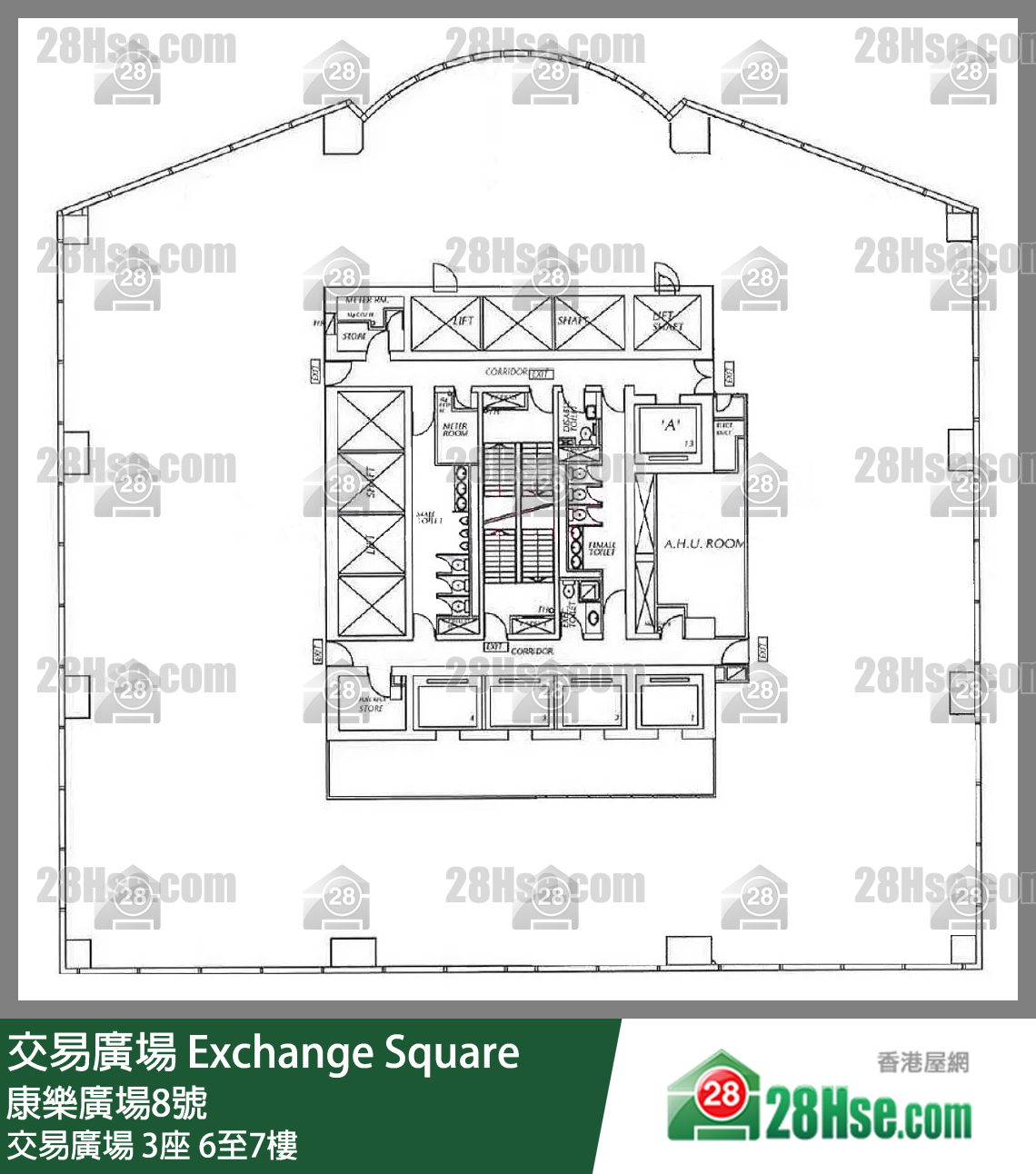 交易廣場 3座 6-7樓 平面圖