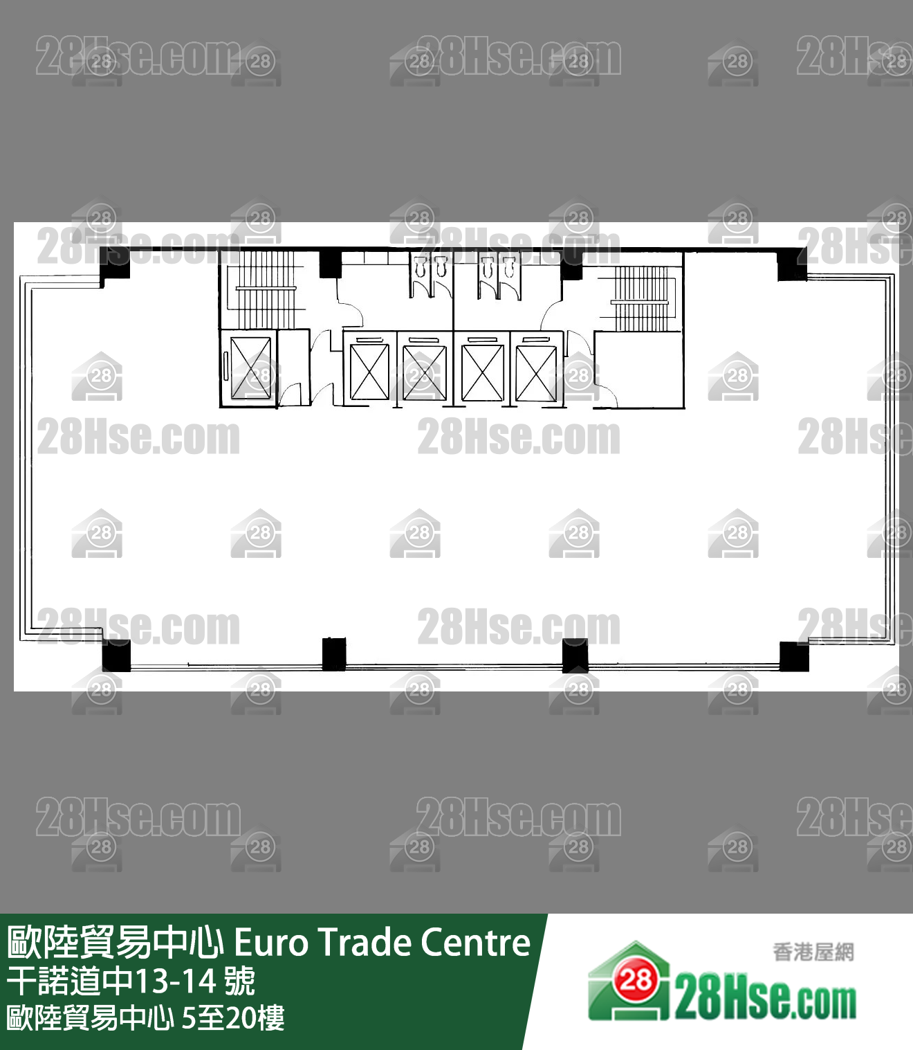 歐陸貿易中心 5-20樓 平面圖