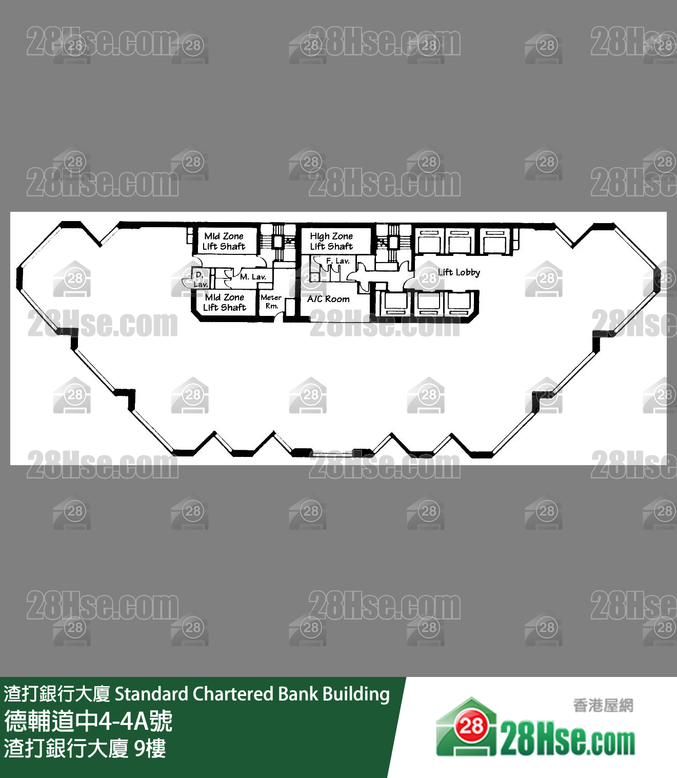 渣打银行大厦 9楼 平面图 渣打银行大厦 9楼 平面图