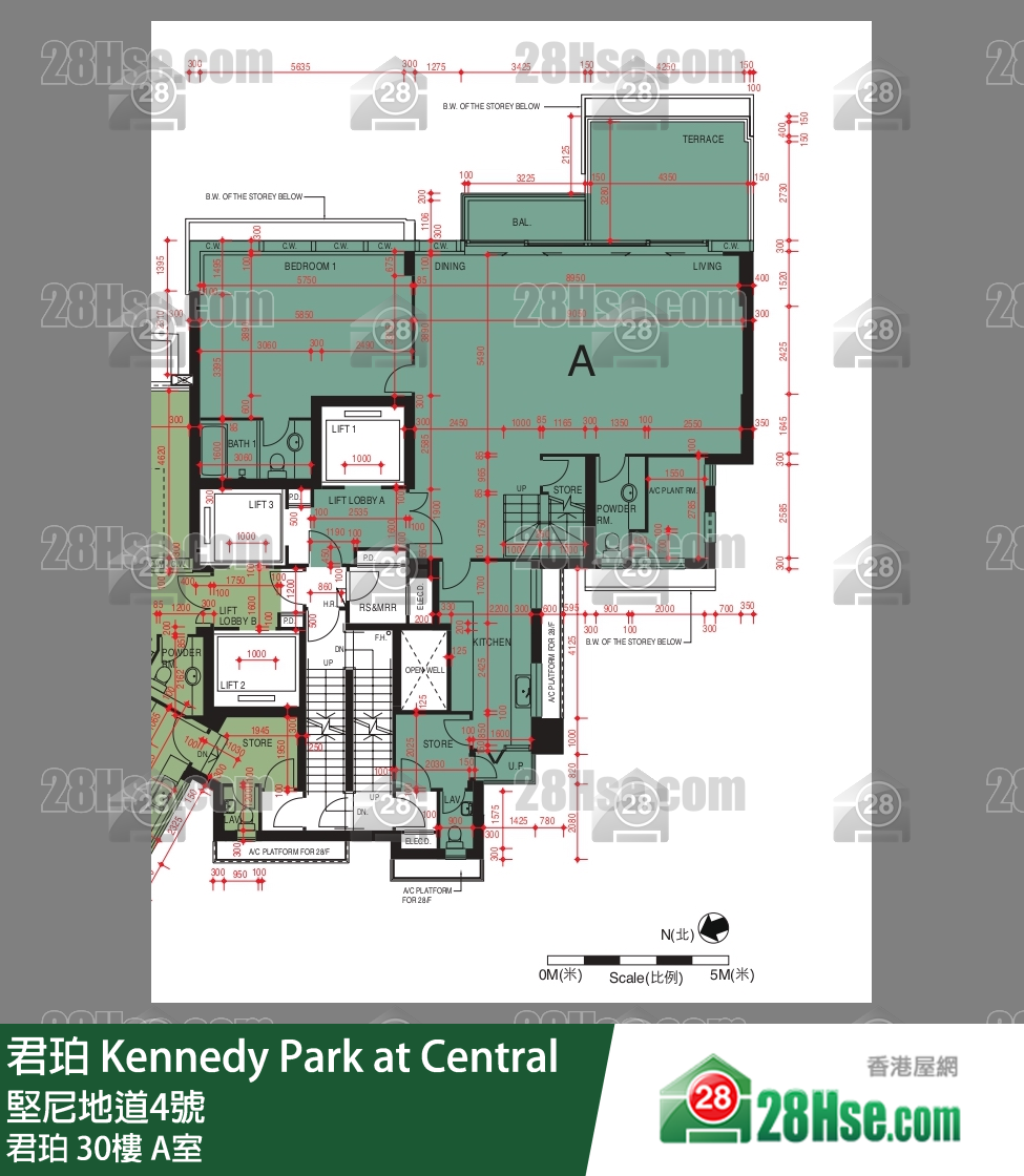 君珀 君珀30楼 A室 平面图