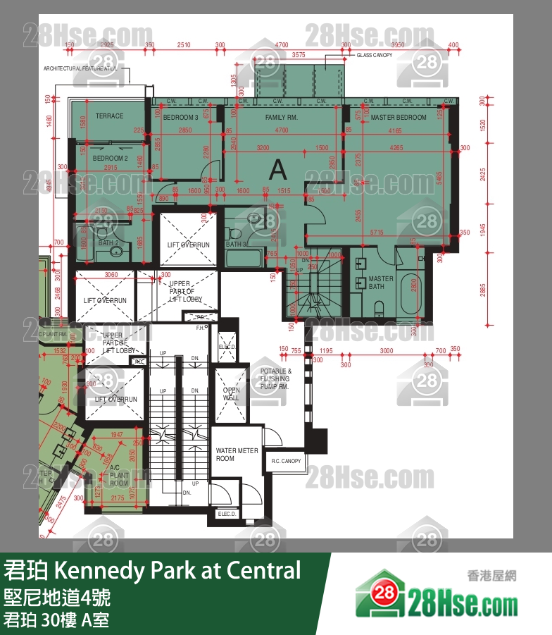 君珀 君珀30楼 A室 平面图