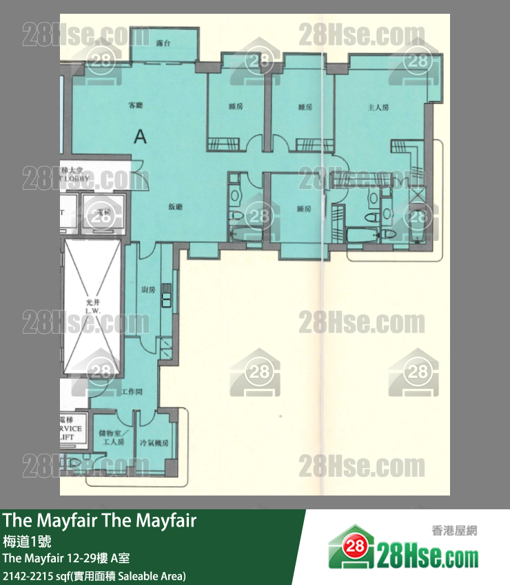 The Mayfair The Mayfair 26楼 A室 平面图