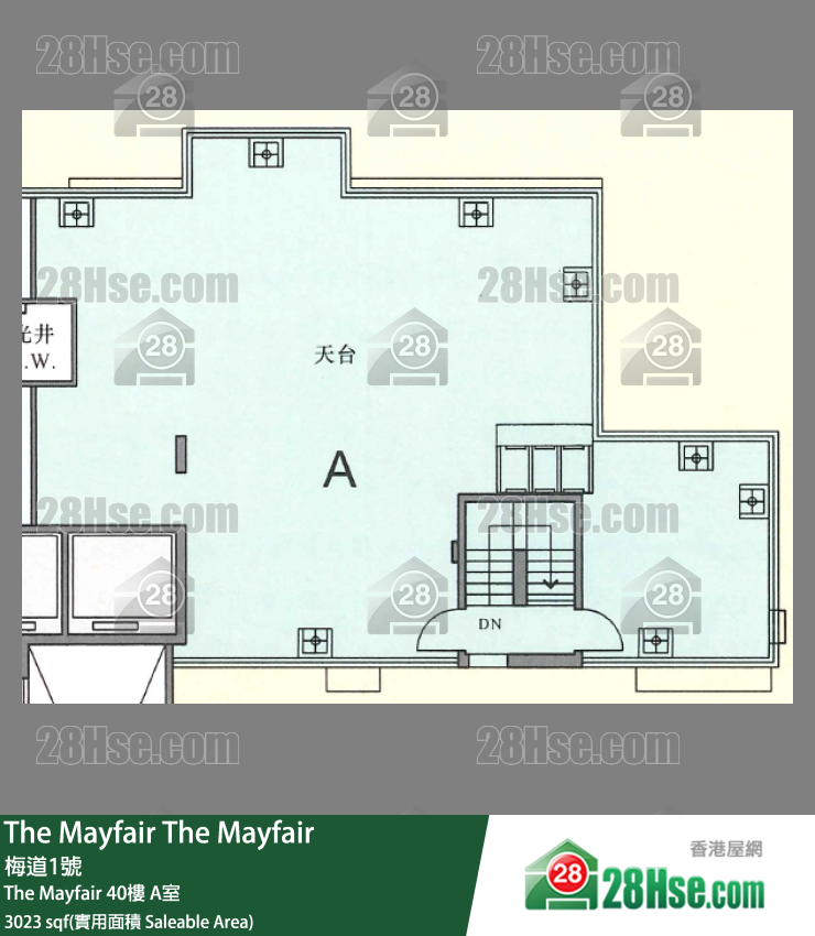 The Mayfair The Mayfair40楼 A室 平面图