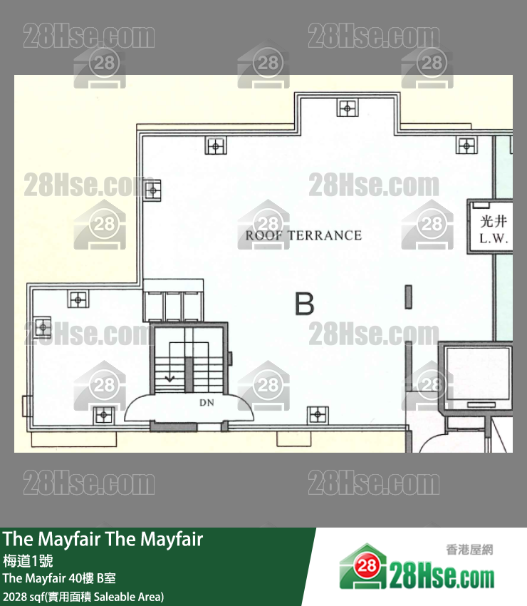 The Mayfair The Mayfair40楼 B室 平面图
