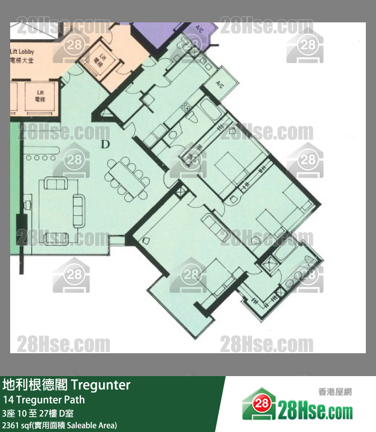 Tregunter Unit FloorPlan (Provided by 28Hse)