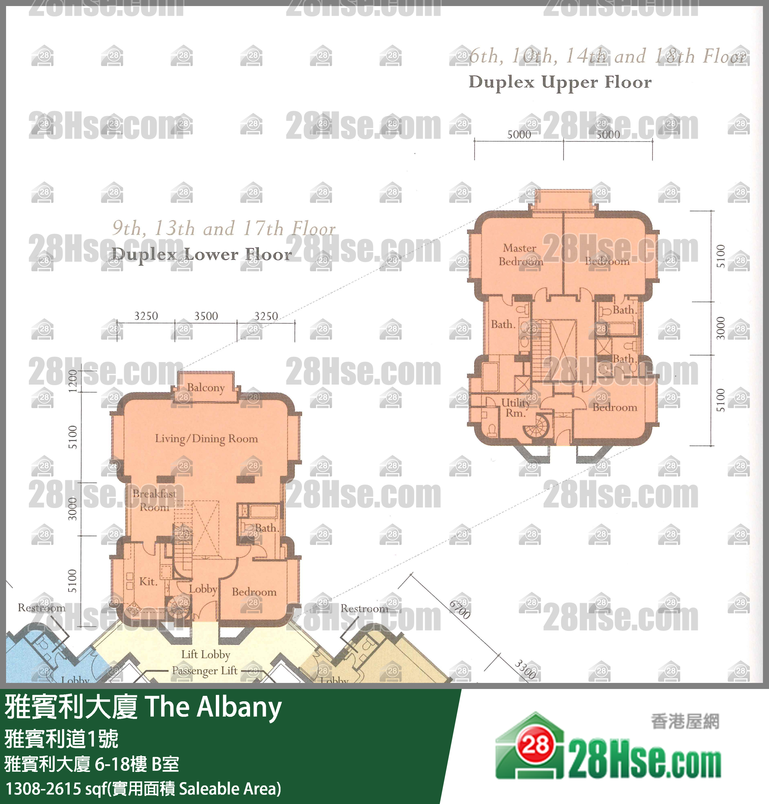 雅賓利大廈 雅賓利大廈 6樓 B室 平面圖