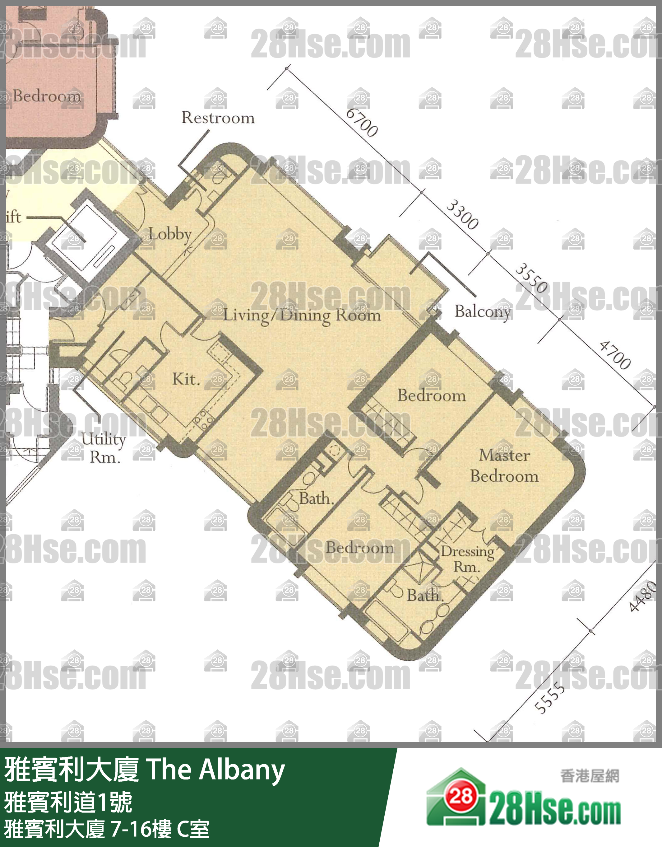 雅賓利大廈 雅賓利大廈12樓 A1室 平面圖