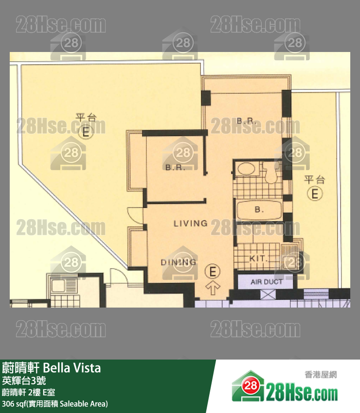 蔚晴軒 蔚晴軒 2樓 E室 平面圖