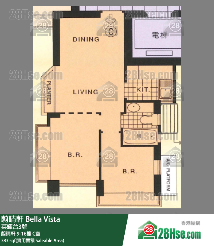蔚晴軒 蔚晴軒10樓 C室 平面圖