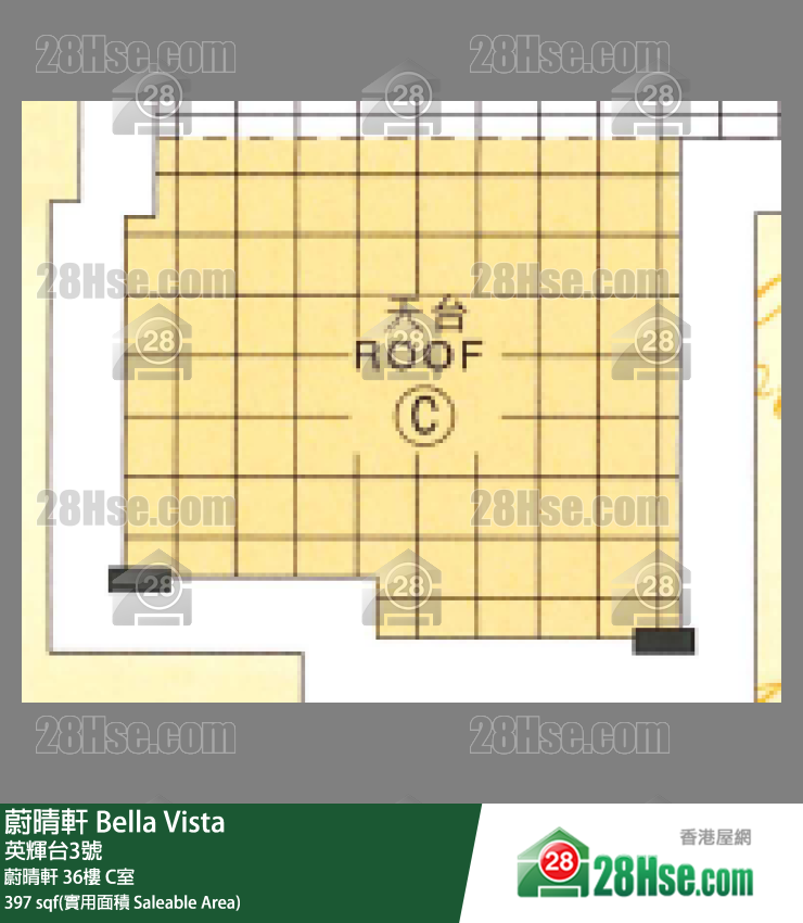 蔚晴軒 蔚晴軒36樓 C室 平面圖
