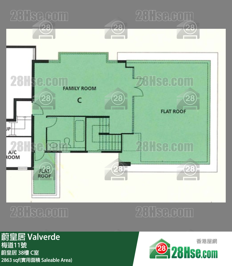 蔚皇居 蔚皇居38樓 C室 平面圖
