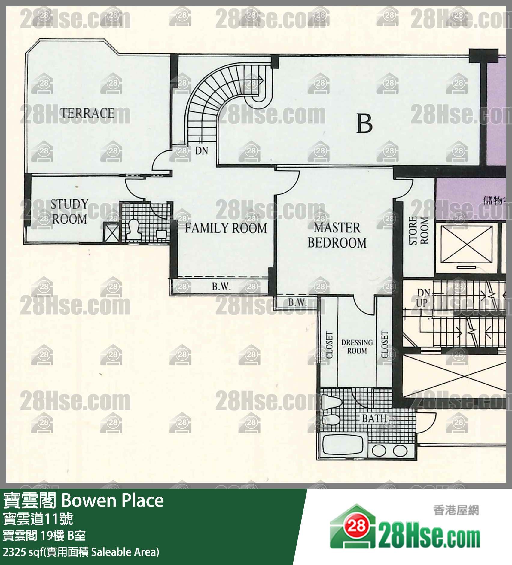 寶雲閣 寶雲閣19樓 B室 平面圖