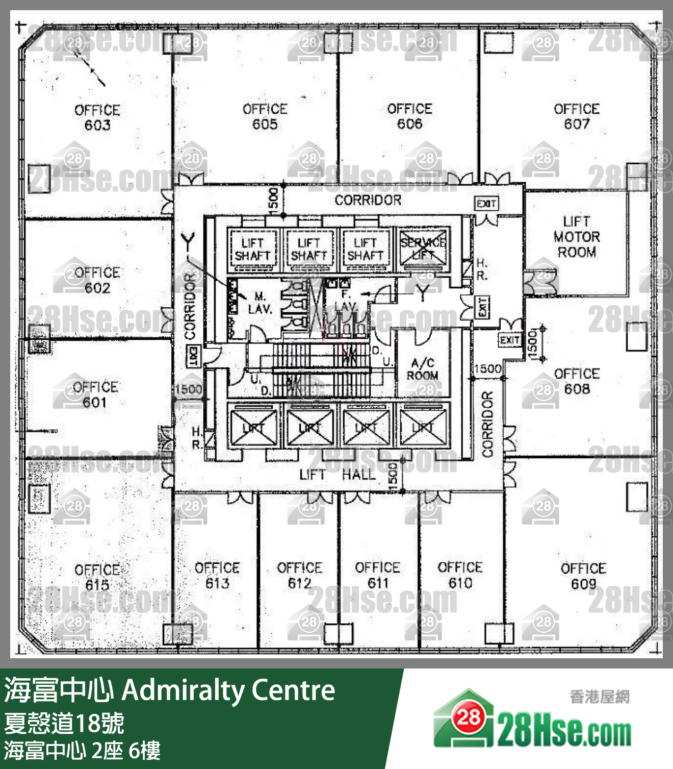 海富中心第二座 海富中心 2座 6楼 平面图 海富中心第二座 海富中心 2座 6楼 平面图