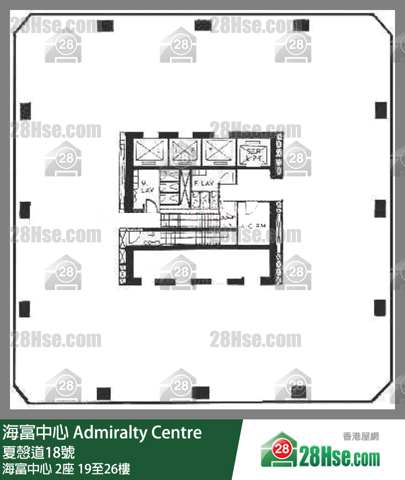 海富中心第二座 海富中心 2座 19-26楼 平面图 海富中心第二座 海富中心 2座 19-26楼 平面图
