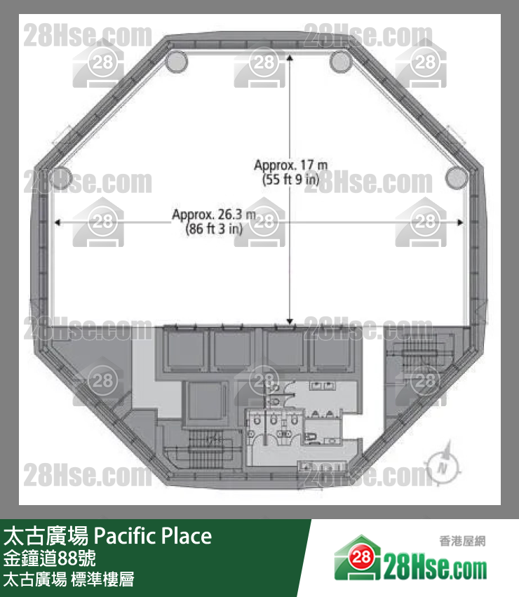 太古廣場六座 太古廣場 標準樓層 平面圖 太古廣場六座 太古廣場 標準樓層 平面圖