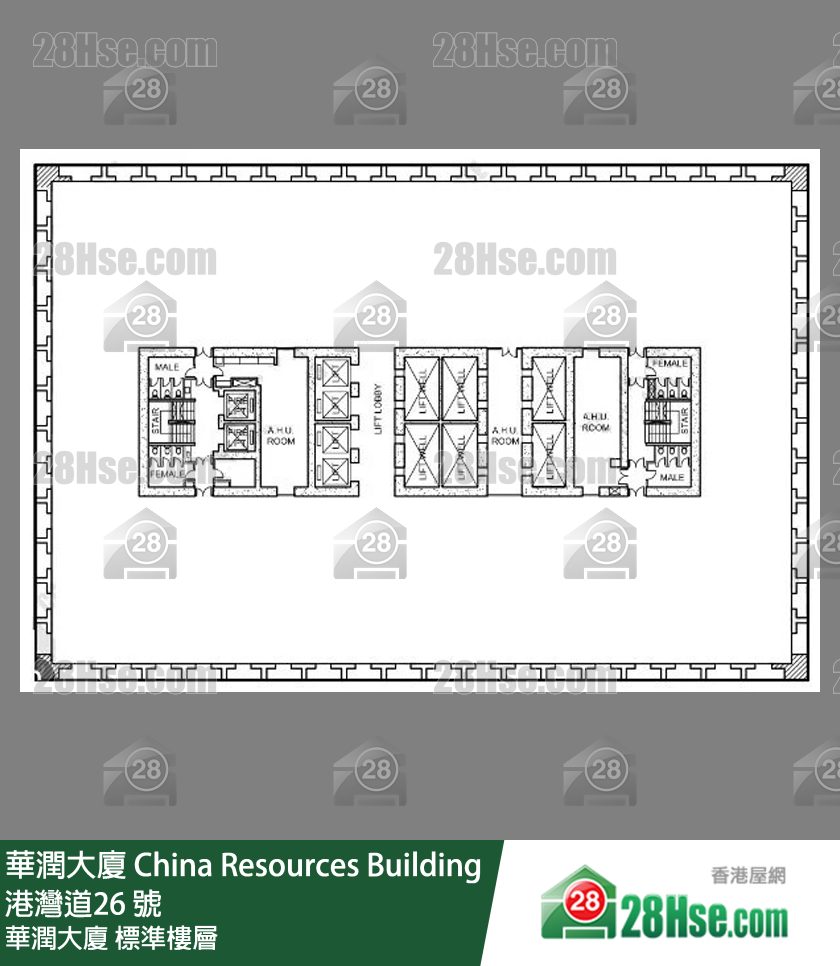 China Resources Building Typical FloorPlan