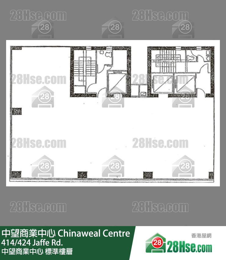 中望商業中心 標準樓層 平面圖