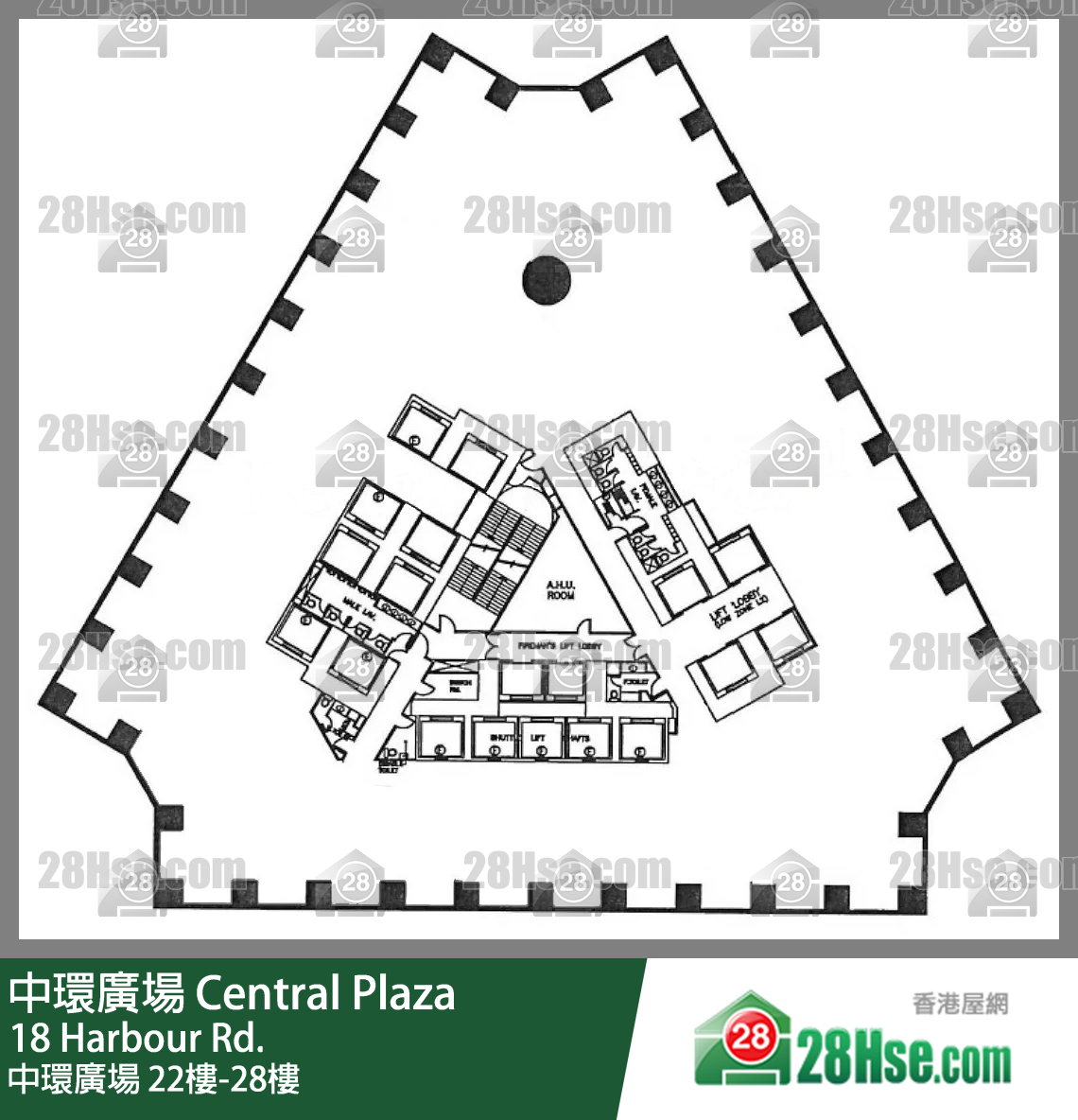 中環廣場 22樓-28樓 平面圖