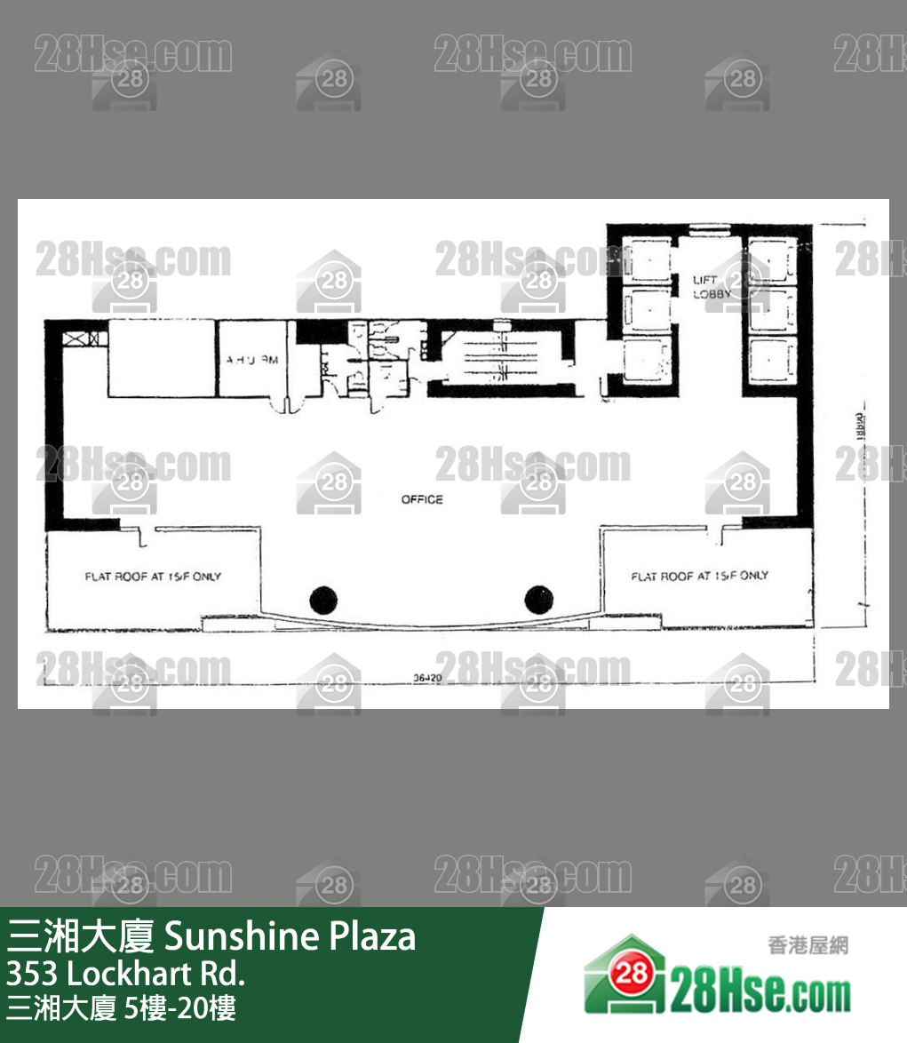 三湘大廈 5樓-20樓 平面圖