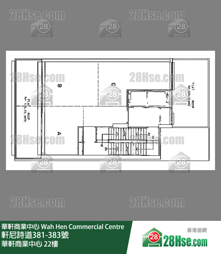 华轩商业中心 22楼 平面图